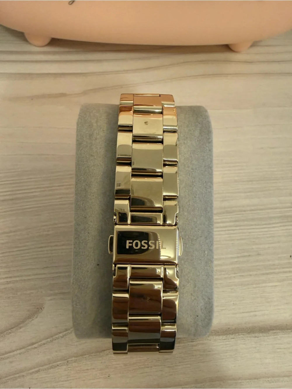 Fossil Gold-Tone Round Dial Bracelet Watch